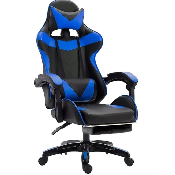 Silla Gamer Gaming Ergonometrica Reclinable Azul