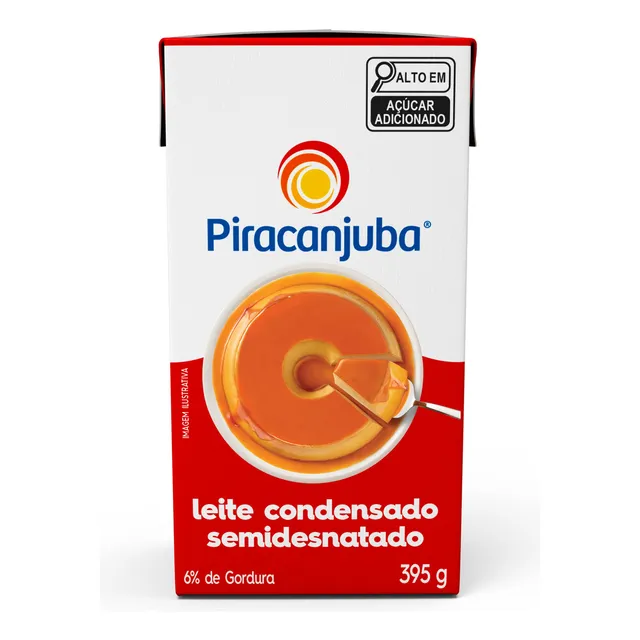 Piracanjuba Semidesnatado leite condensado 395g 1 unidad