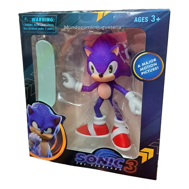 Figuras Sonic 3 Shadow Articuladas 15 Cm Coleccionable