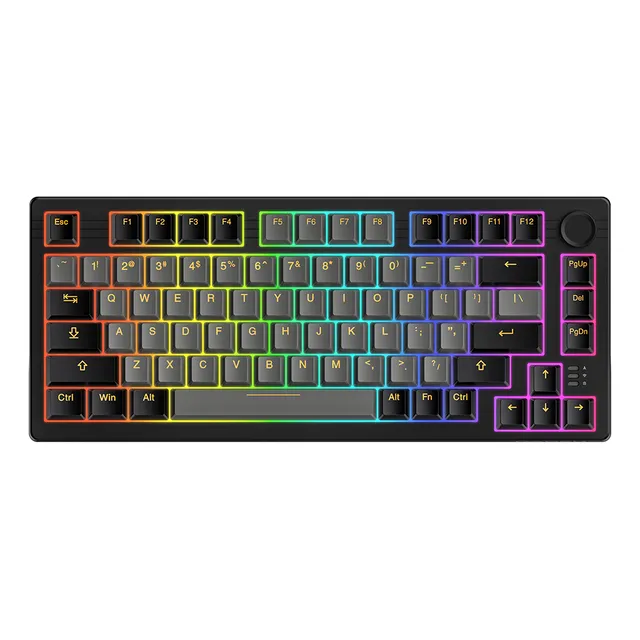 75% Wireless Bluetooth Gasket Gamer Keyboard With Media Knob
