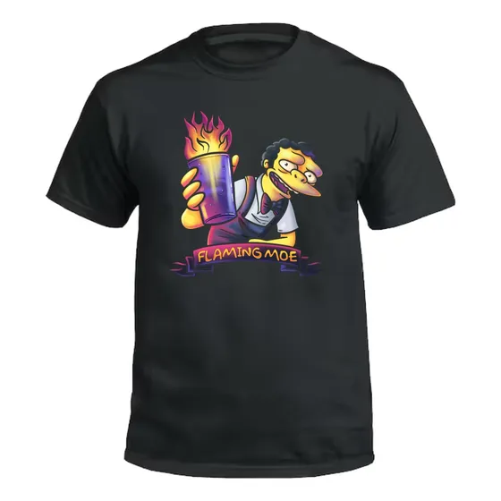 Remera Simpson Llamarada Moe - Algodón
