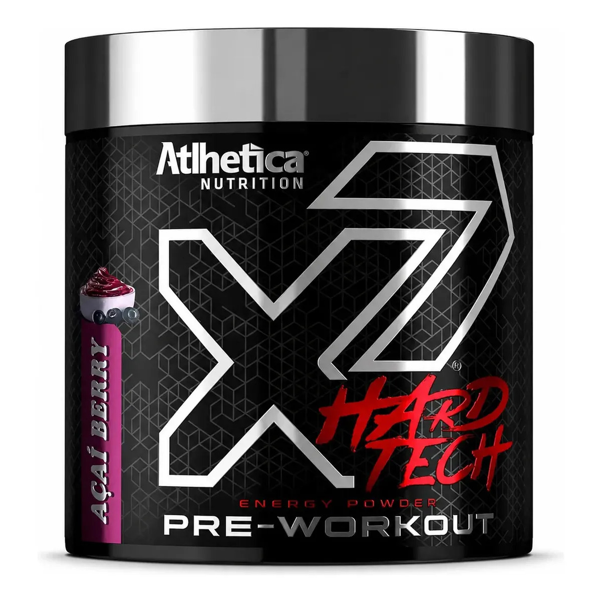 Pre Treino X7 Hardtech Atlhetica Acai Berry 200g Pre Treino X7 Hardtech Atlhetica Acai Berry 200g