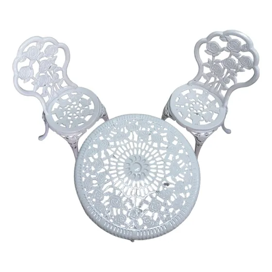 Juego De Jardin Aluminio Rosas