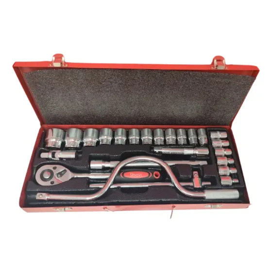 Juego De Dados 1/2 De 24 Piezas Con Ext. Curva Marca Roccia