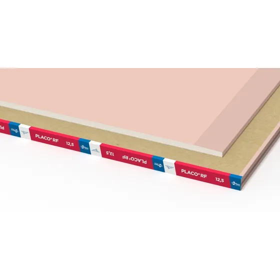 Placa De Yeso Placo Rf 1,20x2,40mts 12,5mm Resistente Calor