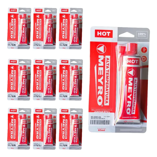 Sellador Juntas Alta Temperatura Meyro 85ml X10