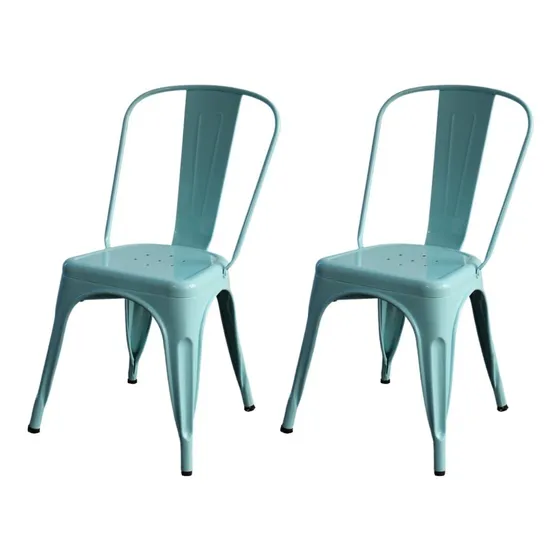 Sillas Tolix Metal Reforzada Apilable X2