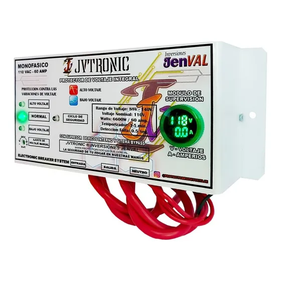 Protectores De Voltaje Para Toda La Casa 110vac 60a Jvtronic