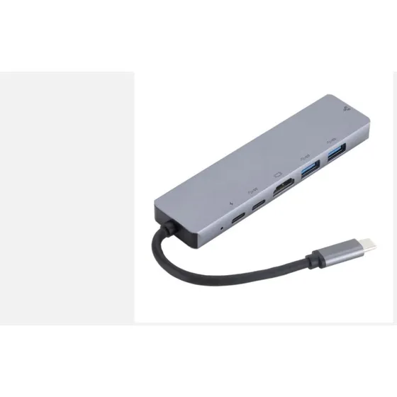 Dock Station Hub Usb C 6 Em 1 Hdmi Lan Acer Alcatel Asus Htc
