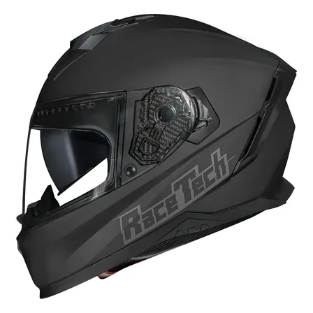 Capacete Moto Race Tech Volt Monocolor Preto Fosco