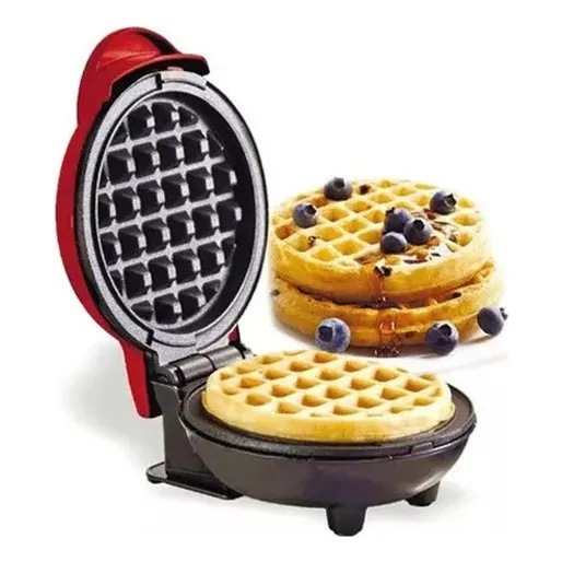 Mini Máquina Automática Para Hacer Waffles Eléctrica