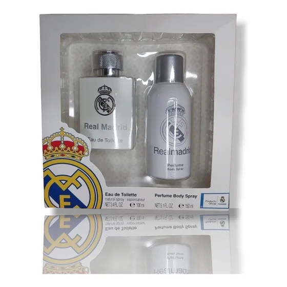 Real Madrid Original Perfume 100ml + Body Spray 150ml Nuevo
