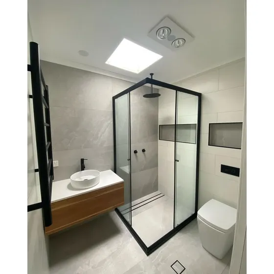 Mampara Para Baño Con Vidrio De Seguridad