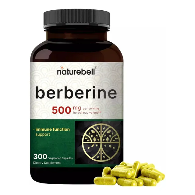Berberina Berberine Agracejo 500mg 300 Capsulas Usa Sabor Made In Usa