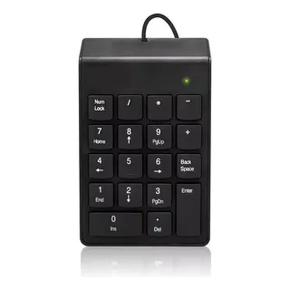 Mini Teclado Numérico Portatil 18 Teclas Com Fio Pc Notebook Mini Teclado Numérico Portatil 18 Teclas Com Fio Pc Notebook