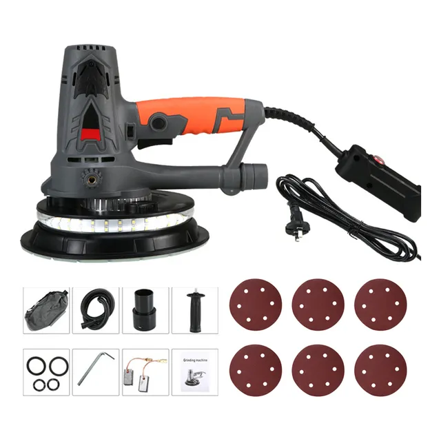 Lijadora Para Paneles De Yeso 1250 W Con Aspiradora, Led, 6