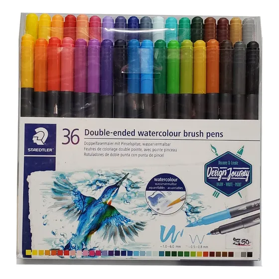 Rotuladores Acuarelables Doble Punta 36c Lettering Staedtler