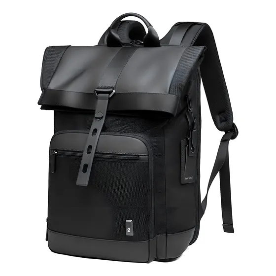 Mochila Bange, The Strappack, Diseño Escalable Y Desplegable Color Negro