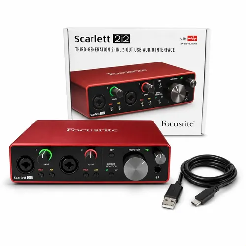 Interface De Áudio Usb Focusrite Scarlett 2i2 Geração 3 | MercadoLivre