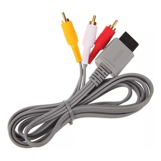 Cable Av Audio Video Rca Para Consola Wii, Wii U Cable Av Audio Video Rca Para Consola Wii, Wii U