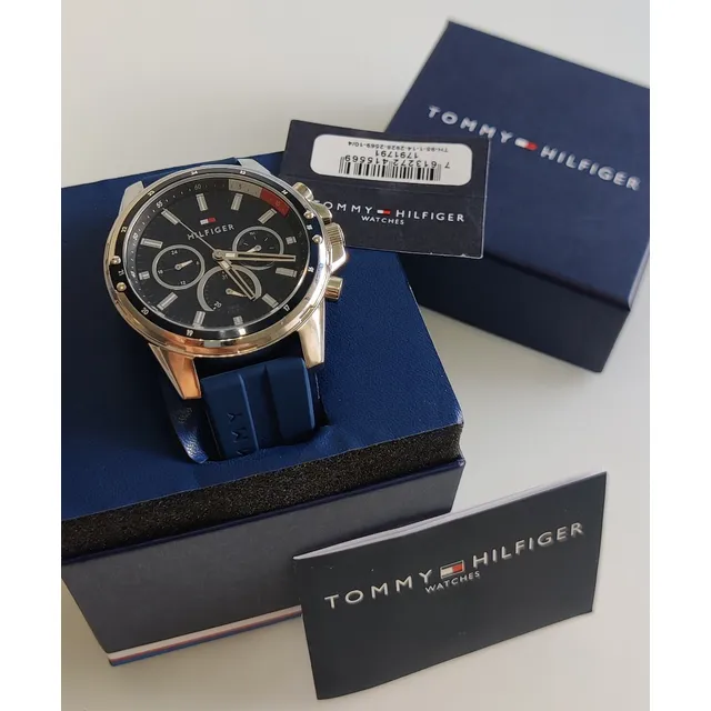 Reloj Tommy Hilfiger Azul 100% Original Deportivo Hombres