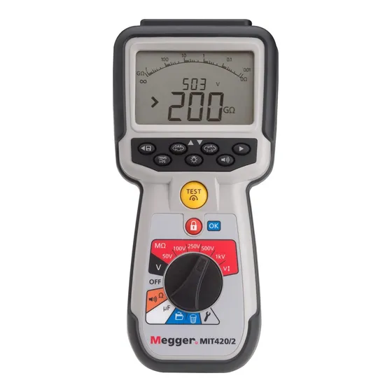 Megger Mit420 2 Comprobador Aislamiento Continuidad Pi 5