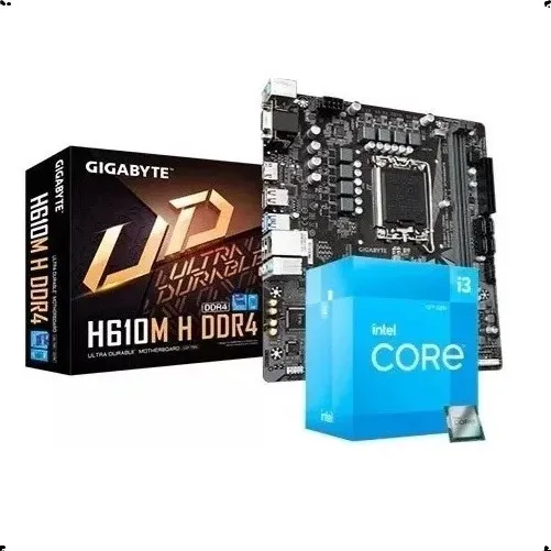 Combo Pc Tarjeta Madre 12va Gen 1700/intel I3-12100/8gb Ram