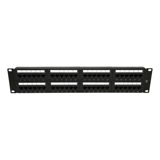 Painel De Patch De Rede Rj45 48 Portas Listado Na Ul, Alta V