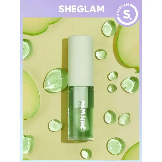 Sheglam Gloss Jelly Wow Aceite Labial Hidratante Acabado Brillante Color Verde