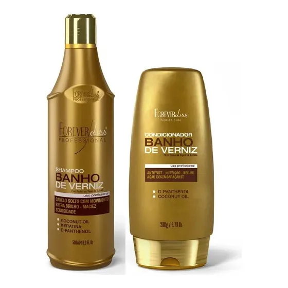 Baño De Barniz Forever Liss Kit Shampoo Y Acondicionador