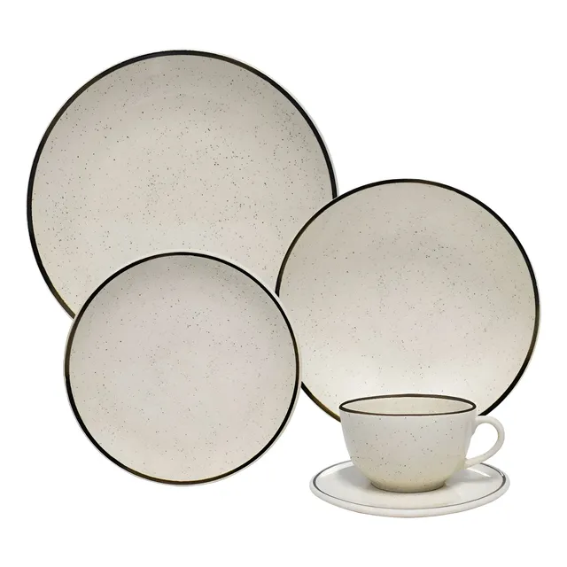 Aparelho De Jantar E Chá 30 Peças Oxford Unni Brisa