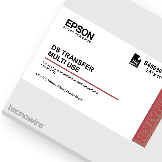 Papel Epson Sublimación Carta (8.5 X 11 Pulgadas) 100 Hojas