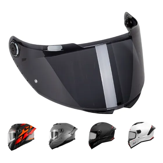 Negro Mica Casco Para Mt Helmets Thunder 4 Sv / Stinger 2