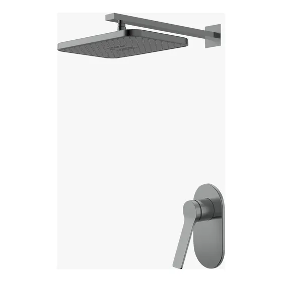 Fp Grupo Ducha + Regadera Grey Gun Metal 32gdu020