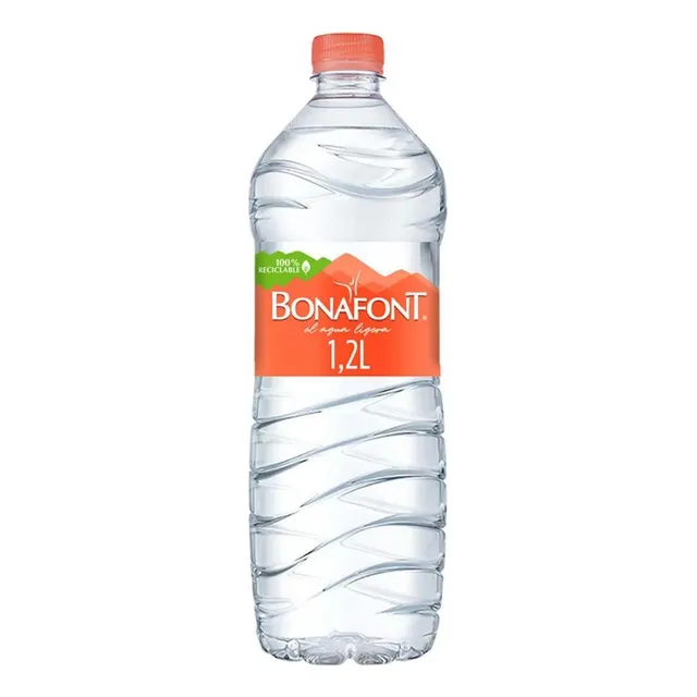 Agua Natural Bonafont 12 Piezas De 1.2 Litros Purificada