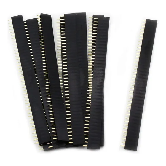 Tira Conector Strip Pcb 40 Pin Hembra 2.54mm Espadin 10unid
