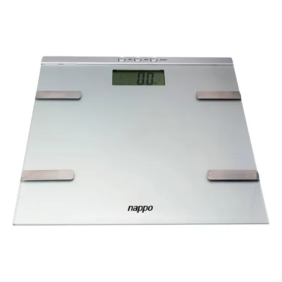 Balanza Digital Nappo % Grasa Masa Muscular Calorías En Color Gris