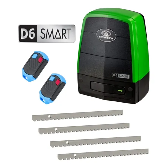 Kit Motor Corredera Centurion D6 Smart Con Cremalleras Metal