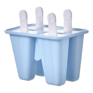 Cocina Diy Molde De Helado Para Hacer Paletas 4 Celdas Azul Cocina Diy Molde De Helado Para Hacer Paletas 4 Celdas Azul