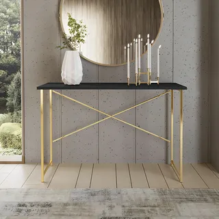 Aparador Steel 90 Cm Estilo Industrial Com Pés Em Aço Cor Dourado/preto Aparador Steel 90 Cm Estilo Industrial Com Pés Em Aço Cor Dourado/preto