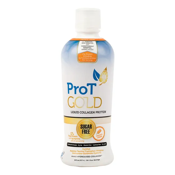 Crema De Naranja Shot Prot Gold Con Proteína De Colágeno Líq