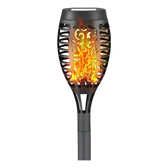 Antorcha Solar De Llama Led Jardin Decoracion