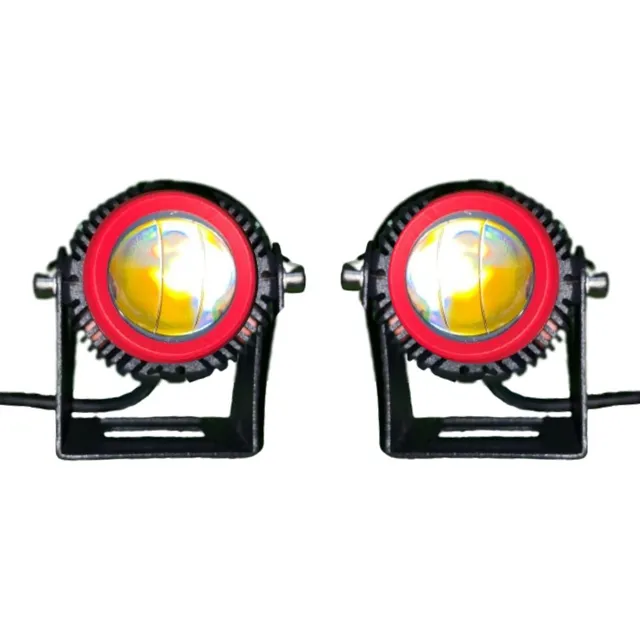 Faro Proyector Led Blanco/ámbar Para Motos