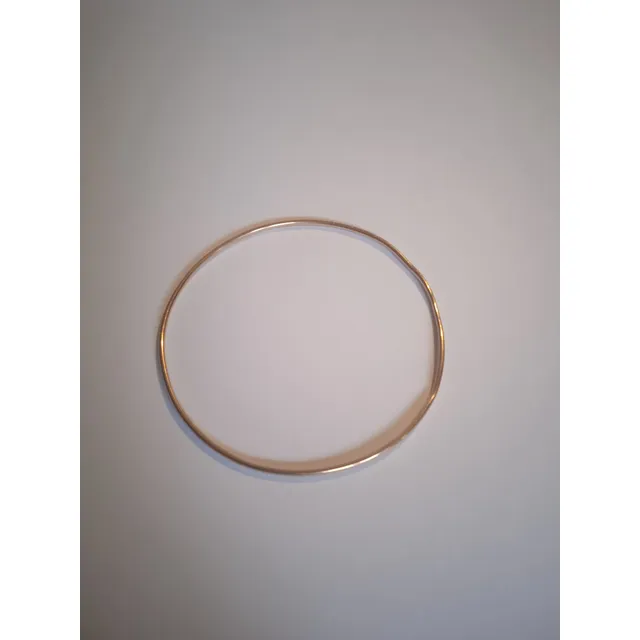 Pulsera Esclava Maciza De Oro 18 K Diam 6 Cm