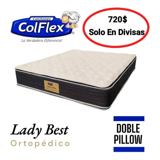 Colchón Lady Best Colflex Ortopedico / 2x2 King Size