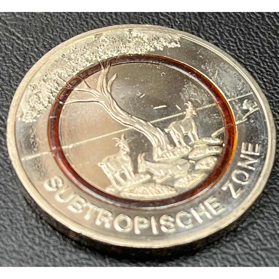 Moeda 5 Euro 2018 - Zona Subtropical - Proof