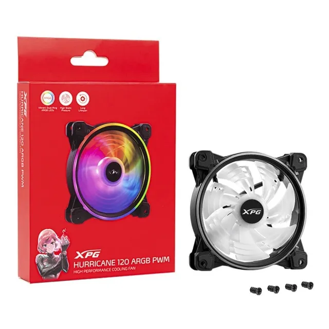 Ventilador Para Gabinete Xpg Hurricane 120mm Aro Doble Argb