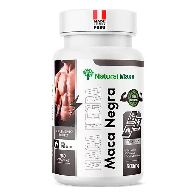 Maca Negra 500 Mg 100 Capsulas Naturalmaxx