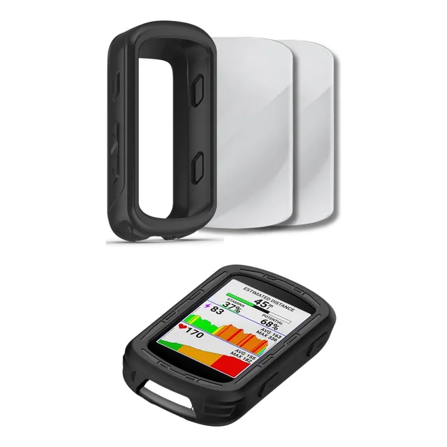 Forro Protector Garmin Edge 540/840 + Dos Vidrios Templados