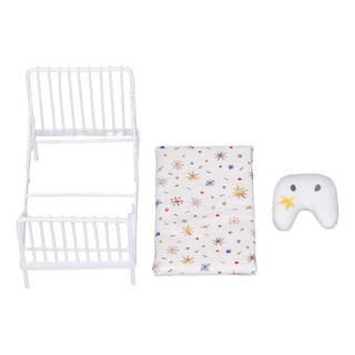 Juego De Cama Para Casas De Muñecas, Minidecoración, A Escal Juego De Cama Para Casas De Muñecas, Minidecoración, A Escal